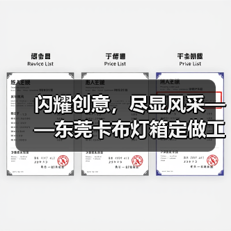 闪耀创意，尽显风采——东莞卡布灯箱定做工厂的幻彩灯箱案例（图2）