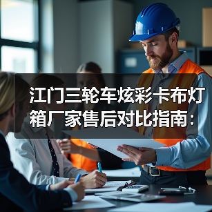 江门三轮车炫彩卡布灯箱厂家售后对比指南：动态视觉与长效保障如何兼得（图1）