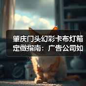 肇庆门头幻彩卡布灯箱定做指南：广告公司如何选择靠谱供应商（图1）