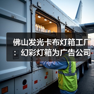 佛山发光卡布灯箱工厂：幻彩灯箱为广告公司提供的创新解决方案（图1）