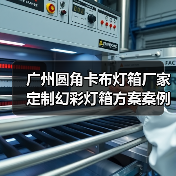 广州圆角卡布灯箱厂家定制幻彩灯箱方案案例（图3）