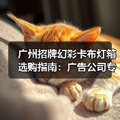 广州招牌幻彩卡布灯箱选购指南：广告公司专业视角（图4）
