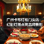 广州卡布灯箱门头店：幻彩灯箱点亮品牌新形态（图1）