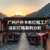 广州户外卡布灯箱工厂炫彩灯箱案例分析（图2）