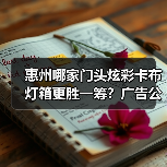 惠州哪家门头炫彩卡布灯箱更胜一筹？广告公司的真实选择故事（图2）