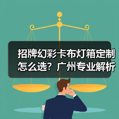 招牌幻彩卡布灯箱定制怎么选？广州专业解析（图1）
