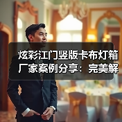 炫彩江门竖版卡布灯箱厂家案例分享：完美解决广告公司需求（图4）