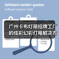 广州卡布灯箱招牌工厂的炫彩幻彩灯箱解决方案（图2）