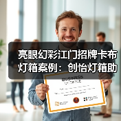 亮眼幻彩江门招牌卡布灯箱案例：创怡灯箱助力广告公司完美呈现（图2）