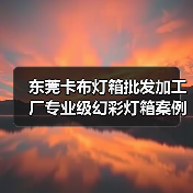 东莞卡布灯箱批发加工厂专业级幻彩灯箱案例（图1）